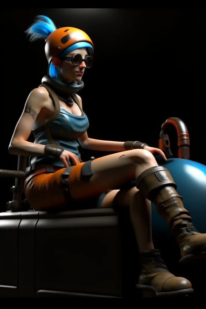 realistic tank girl seat on sputnik