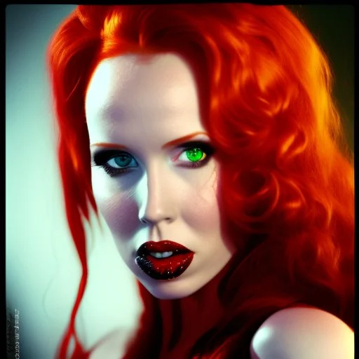 simone simons with poison ivy body face