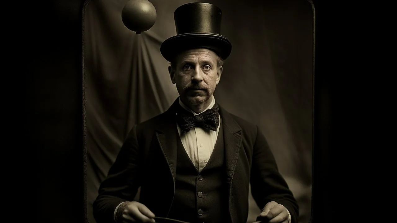 figurative a juggler, darkmood, tintype, dadaism, eerieland , extravagant