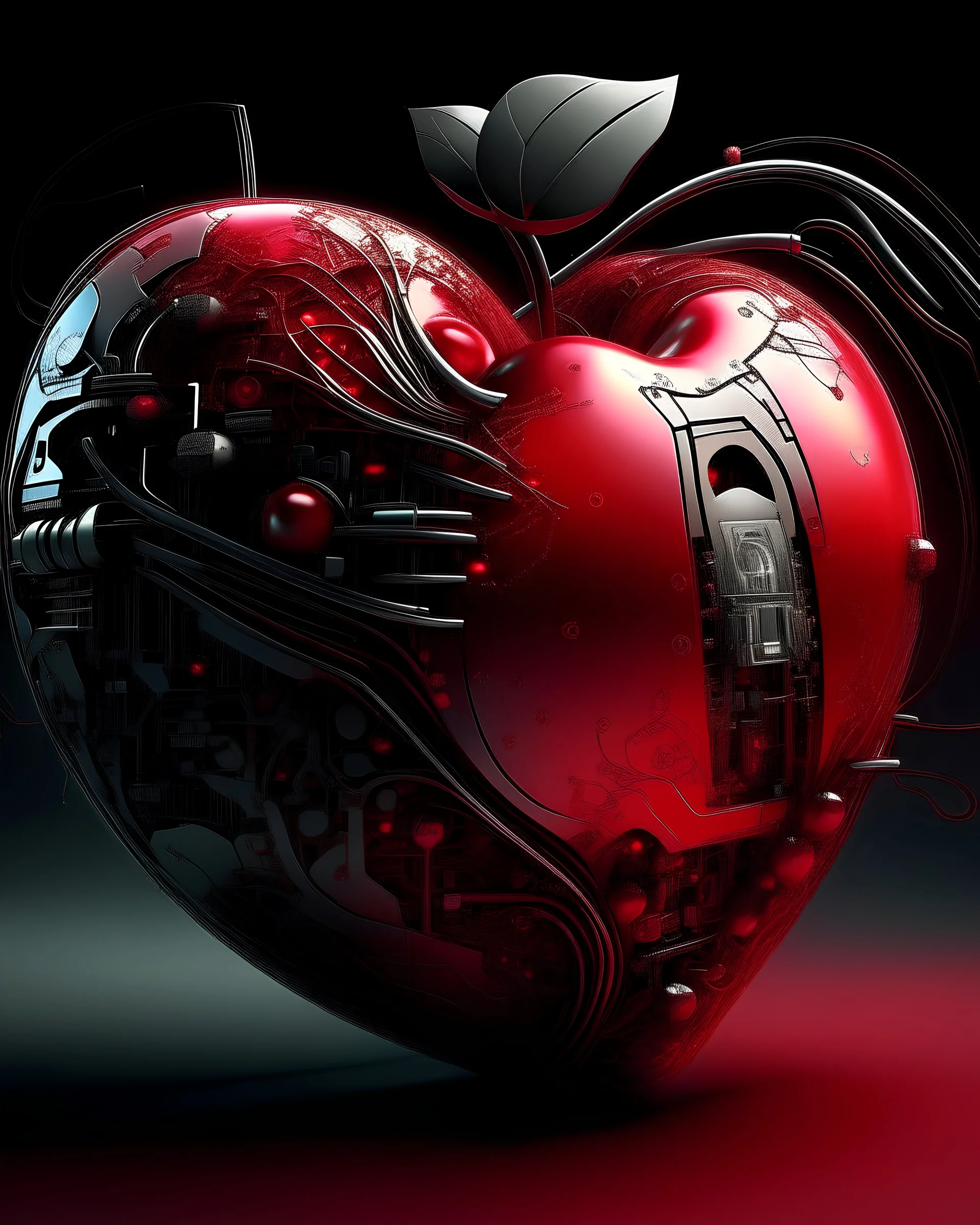 apple cybernetic valentines day art Exceptional