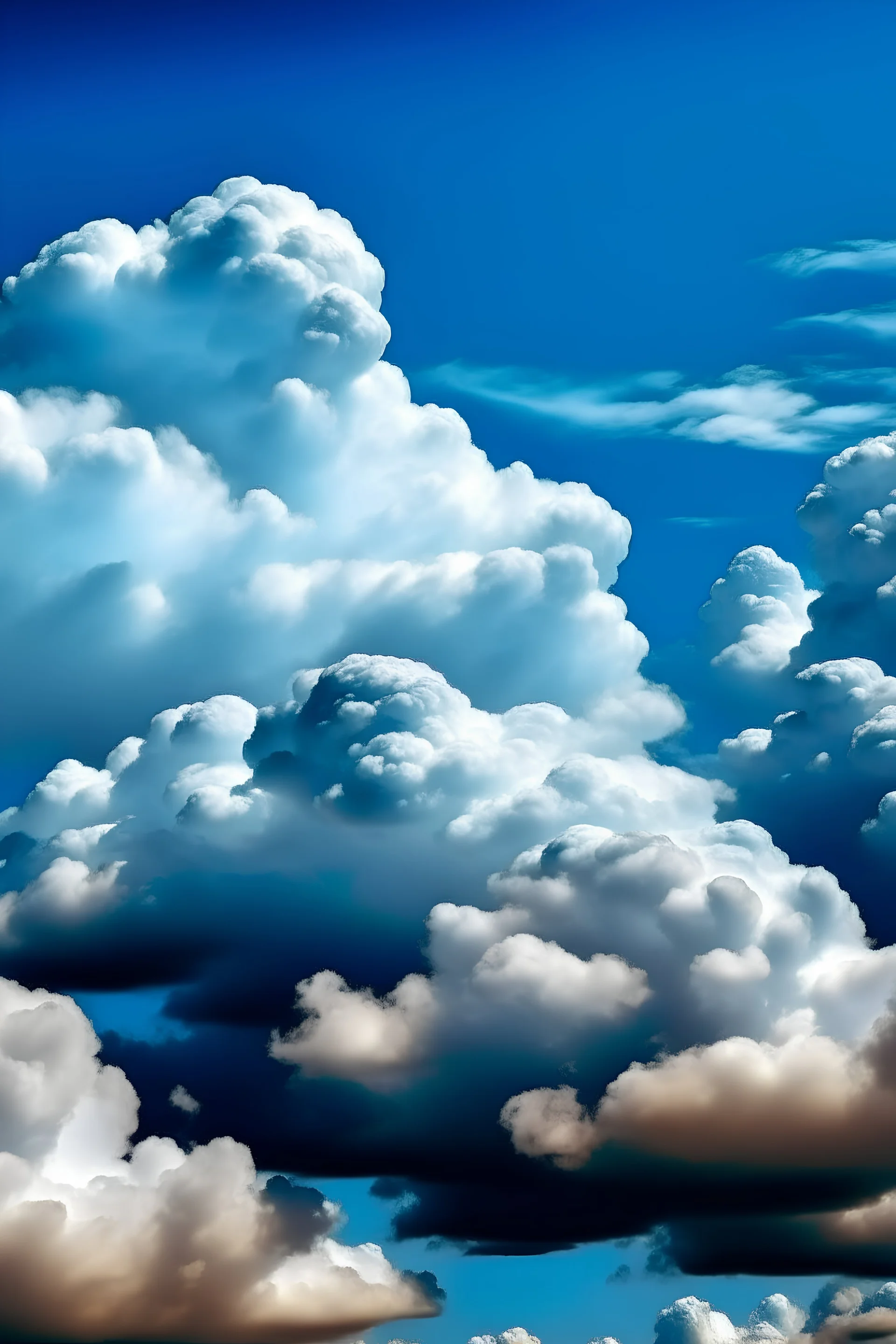 Clouds in the sky portraying changes in bold