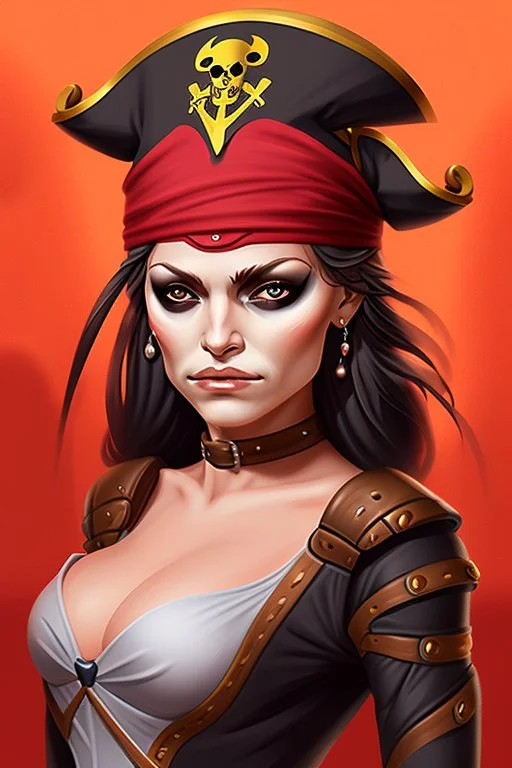 Portrait of a Pirate Queen, similar to Houshou Marine