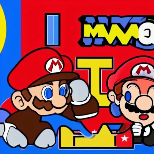 Super Mario and Hillary Clinton inside browser's castle goomba