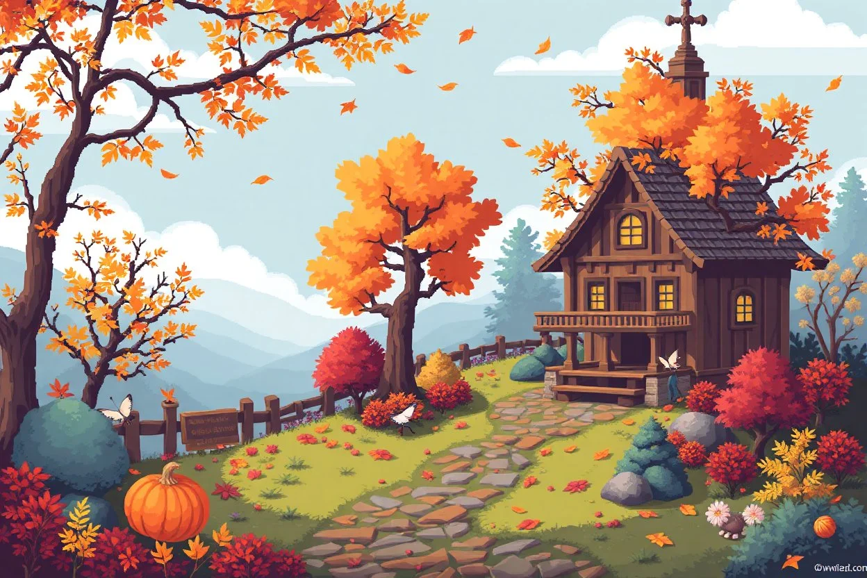 autumn wonderland pixel