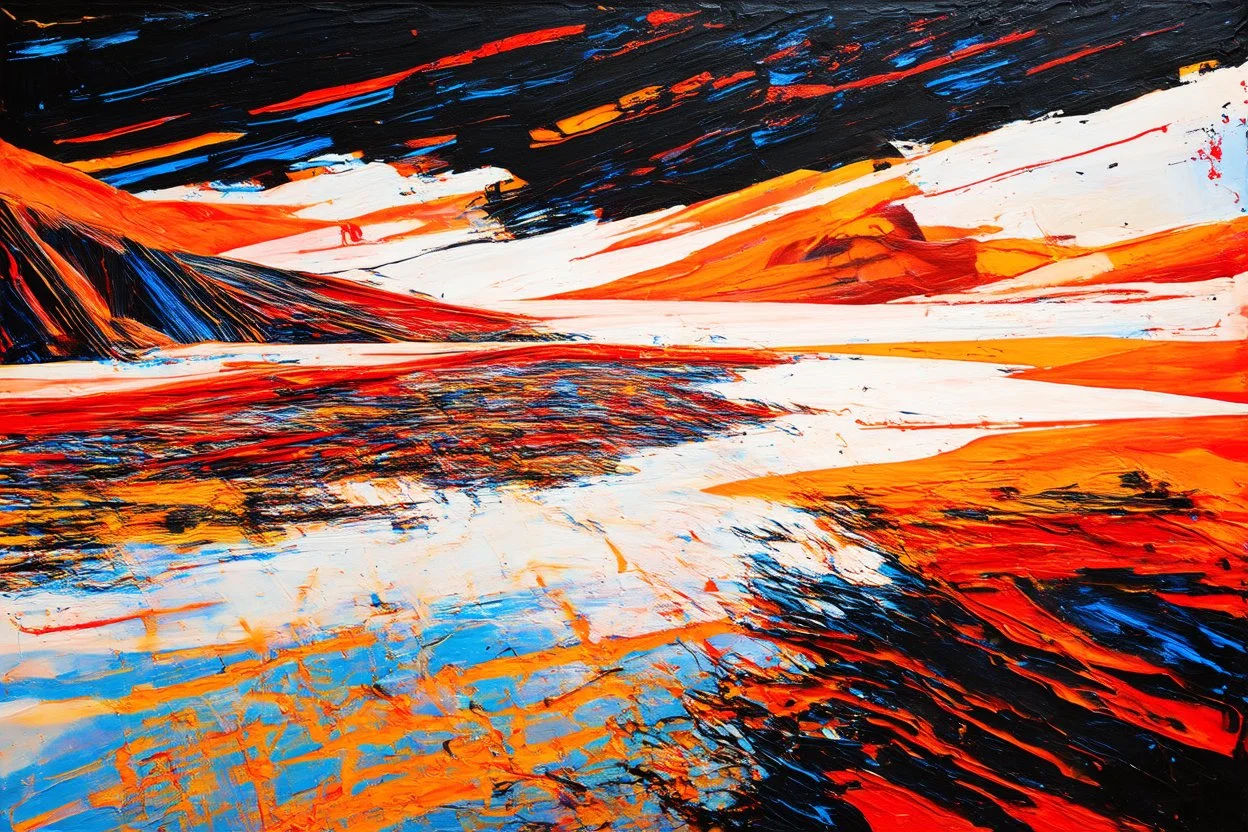 a probable contradicting aspect generating in an arafed desert, acrylic and ink, great reflections, burst dynamics, double exposure, liminal space, harsh contrasts, sharp shadows, jux:tox, ink leaks and splinters, e.x.p.l.o.d.e and blast vibe