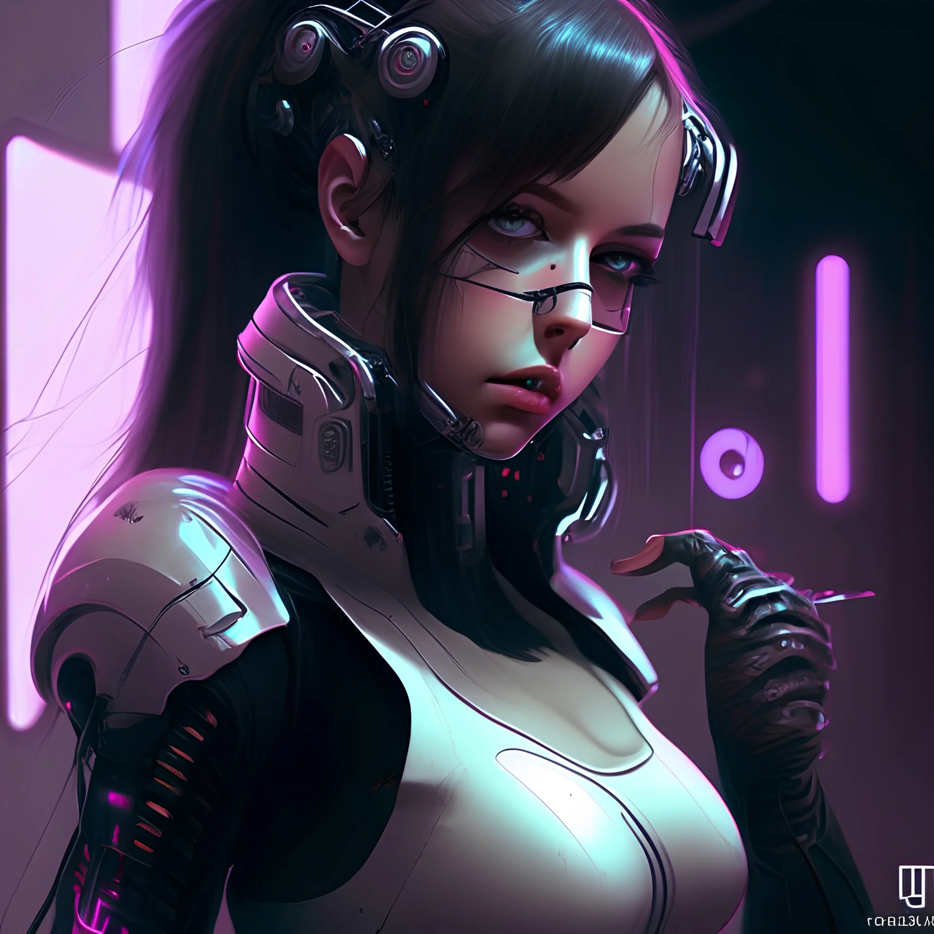 Girl cyber 3D