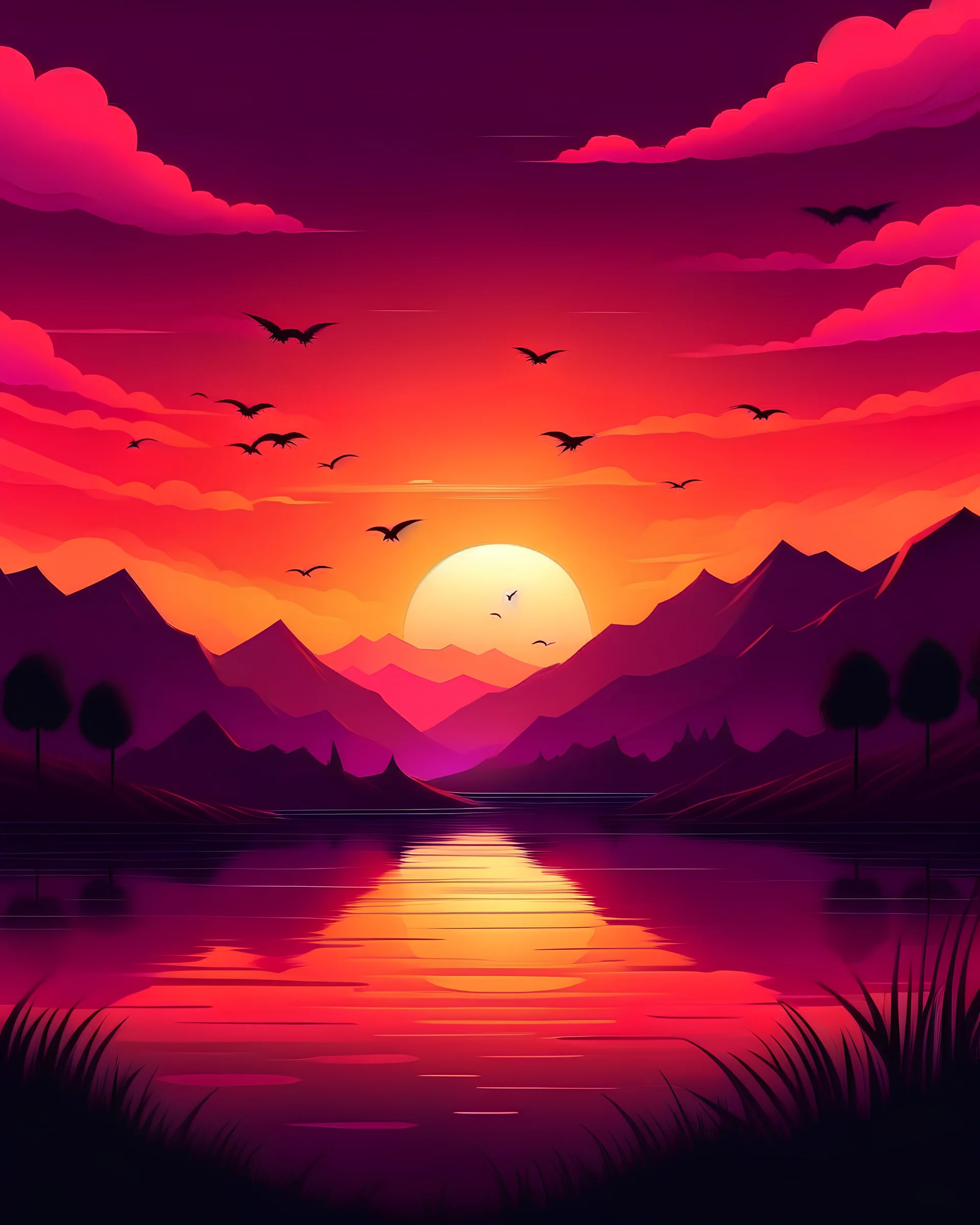 edit amazing sunset design