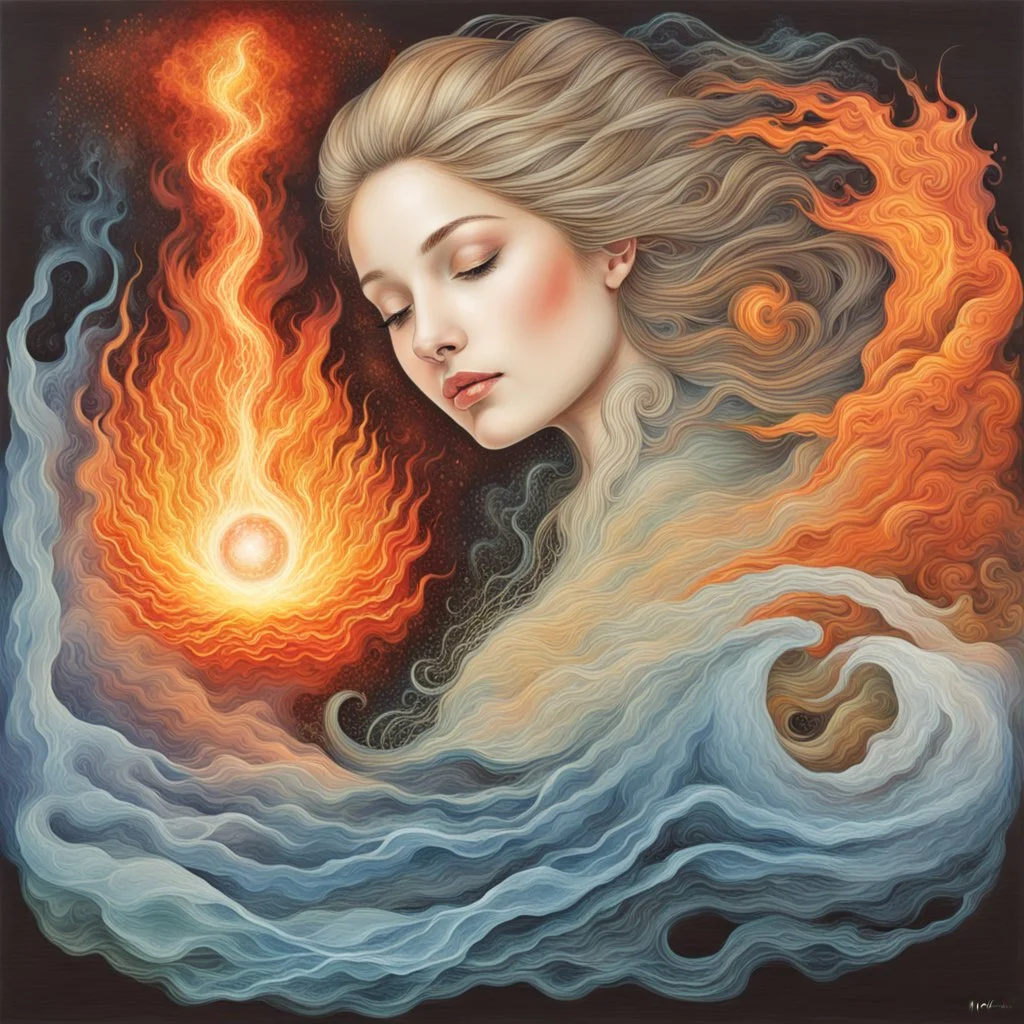 Harmony of earth, water and fire