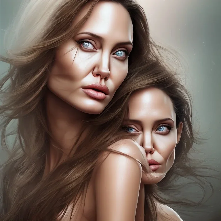 centered, Realist, hyper detailed, head and shoulders portrait, angelina jolie, rosto realista detalhado, roupa dourada deusa athena, muito realista, muitos detalhes, 4k