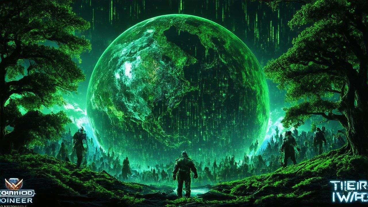 matrix universe, space, planets, god creation, angels from other dimensions, trees on the planet under, command and conquer 3 tiberium wars, tiberium groving