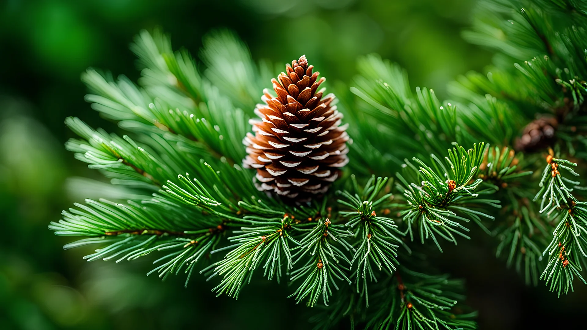 In the winning macro photograph by John Eyre, a branch adorned with a solitary fir cone stands as a testament to the allure of nature in coniferous forests. The lush evergreen branches of spruce and pine trees, intertwined with the essence of a maritime pine, create a stunning green flora forest. This beautiful landscape showcases the majesty of fir trees and the elegance of fir trees, nestled within an enchanting evergreen forest.