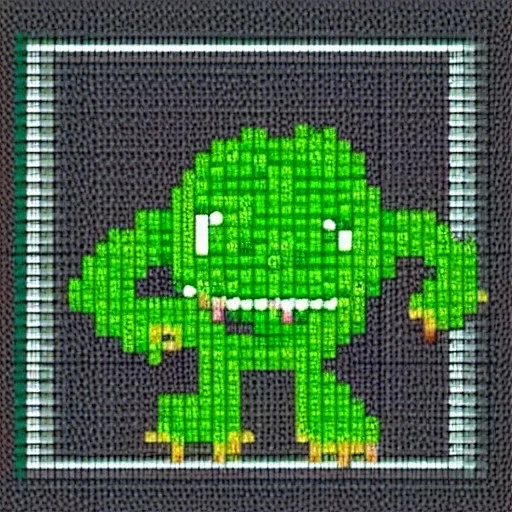 Plant monster pixel art