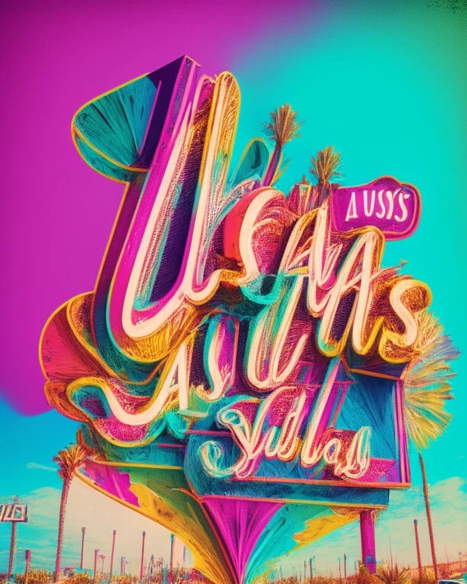 Just write colorful las vegas