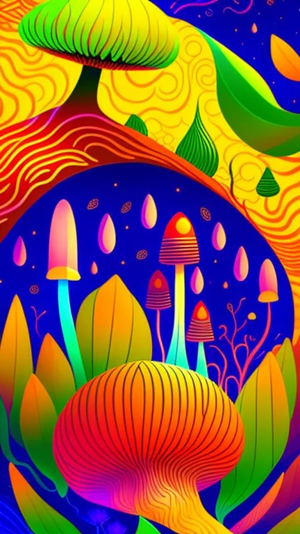 camoes art style inspired by Jonny Hatt Kean, abstract alien mushroom world drawing, surreal Abstract Background, Ethereal Mood. naif Alejandro Torres style. Hyperrealistic detailed, flat, vector illustration, Storybook Illustration, made of wire, pencil sketch, DAIM