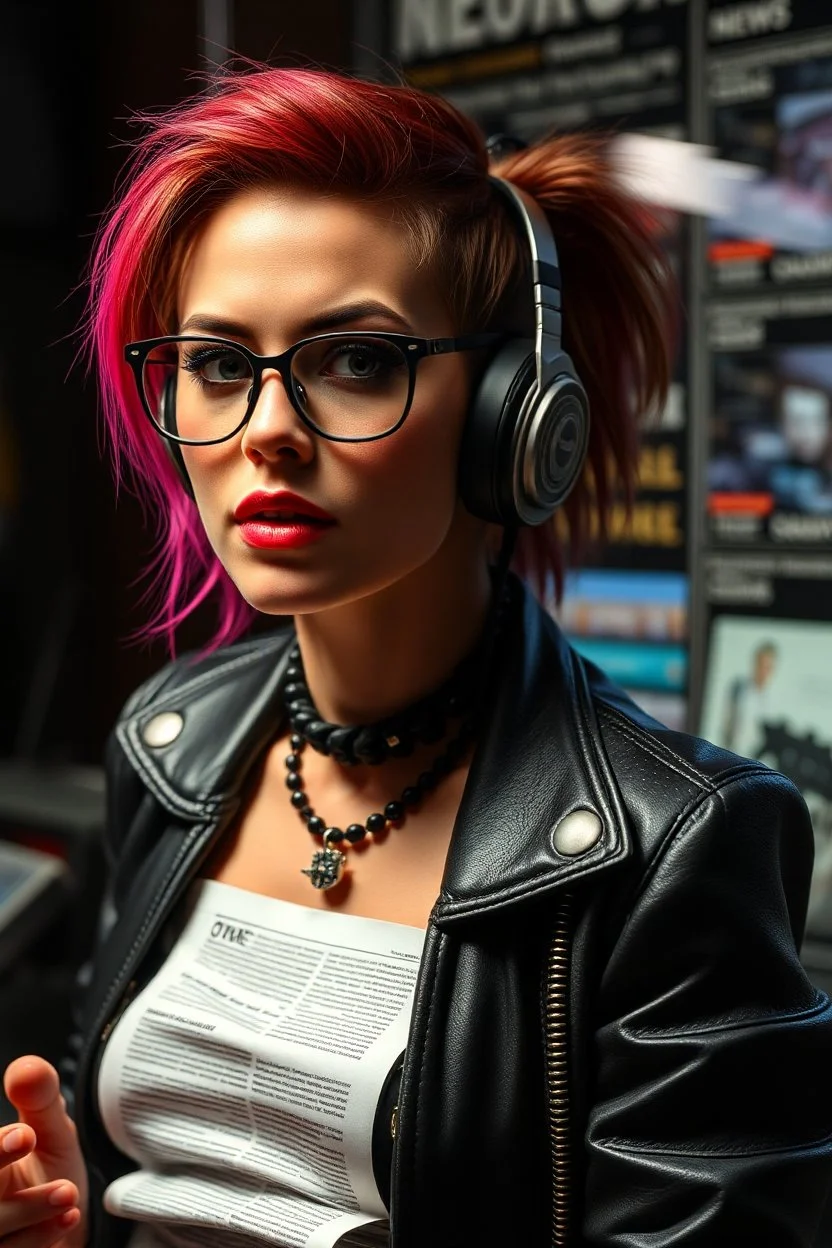 sexy cypher punk newsreader