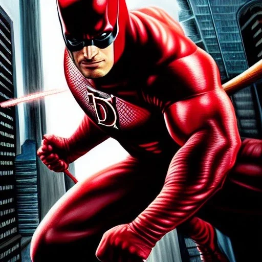 ultra detailed fullbody portrait of DAREDEVIL, extremely detailed digital painting, intrincate, extremely detailed face,crystal clear Big eyes, in the style of adrian smith, mystical colors , perfectly centered image, perfect composition, rim light, beautiful lighting, 8k, stunning scene, raytracing