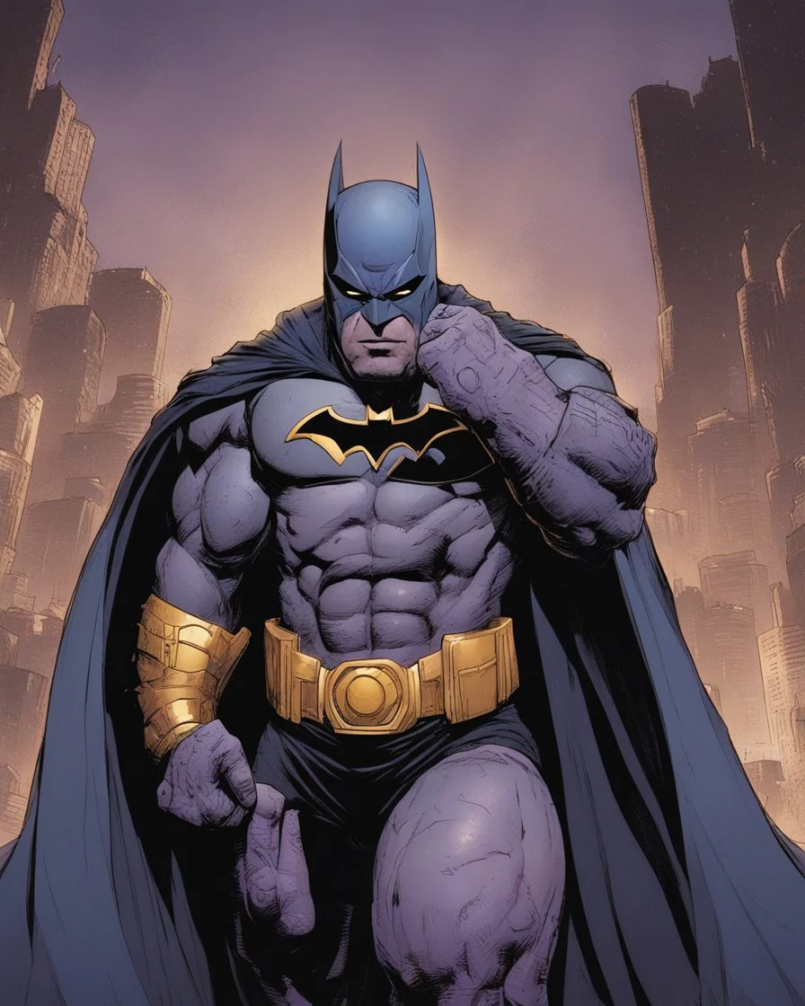 The combination of Batman and Thanos