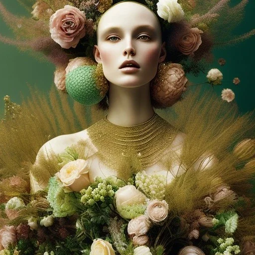 Goddess of Floral Decay by James C. Christensen photographed by Tim Walker