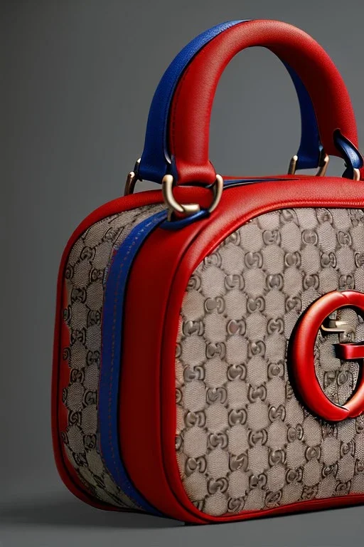 Gucci bag made by muppet face, Sesame Street style, retro style, photo studio, unreal engine 5, god lights, ray tracing, RTX, lumen lighting, ultra detail, volumetric lighting, 3d.