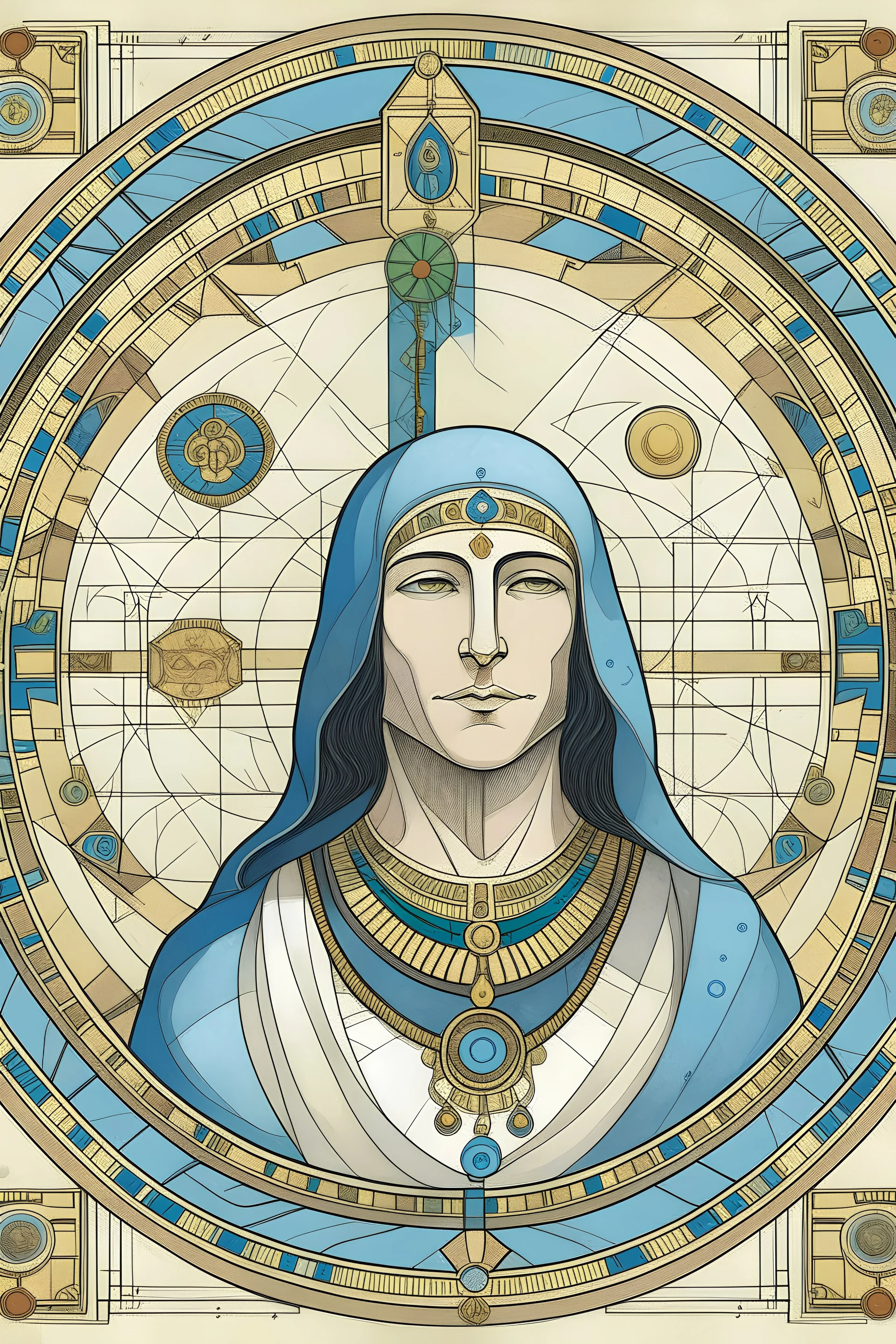 Portrait for astrology in Egyptian methology
