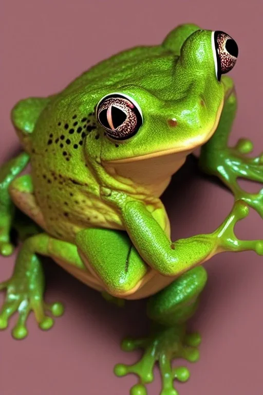 cute realistic frog