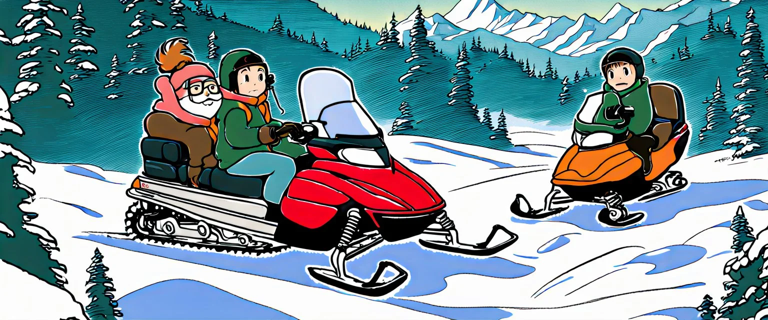 Studio Ghibli, Snowmobile Adventure, a heartwarming classic, Alberta