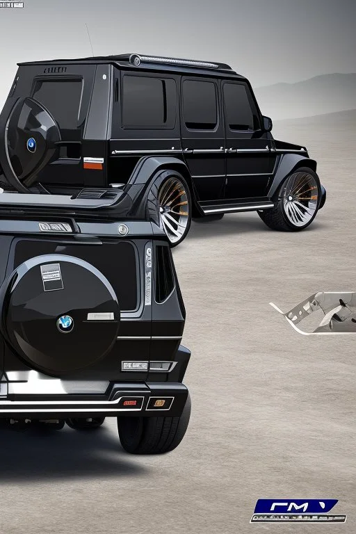 BMW G-Class musou black hyper sport, Rear View, 4K, Ultra Realistic