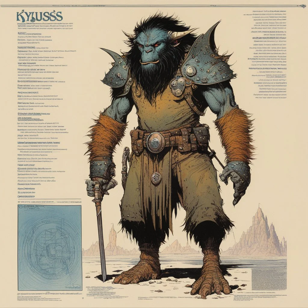 ConceptSheet: AD&D monster son of Kyuss with statistics [by Moebius]