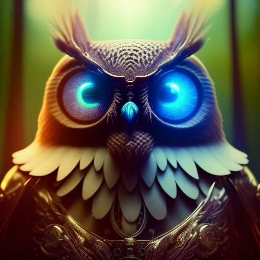 intricate details, realistic, octane, unreal engine, portrait, natural lighting,zoomed out + portrait, volumetric lighting, shiny,extreme detail, Photorealism, High detail, Hyper realistic Owl in forest, macro lens blur,abstract paint, sharp,ef 85mm 5.6, focus, trending by artstation, cinematic