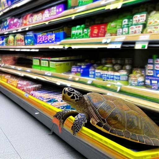 turtle and supermarket