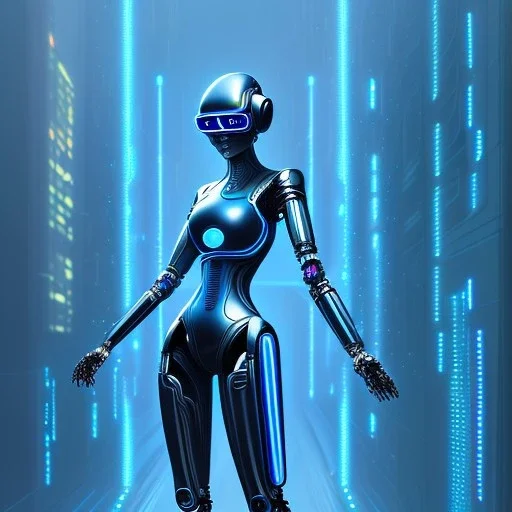 cyberpunk, robot, tron, anime, manga, masterpiece