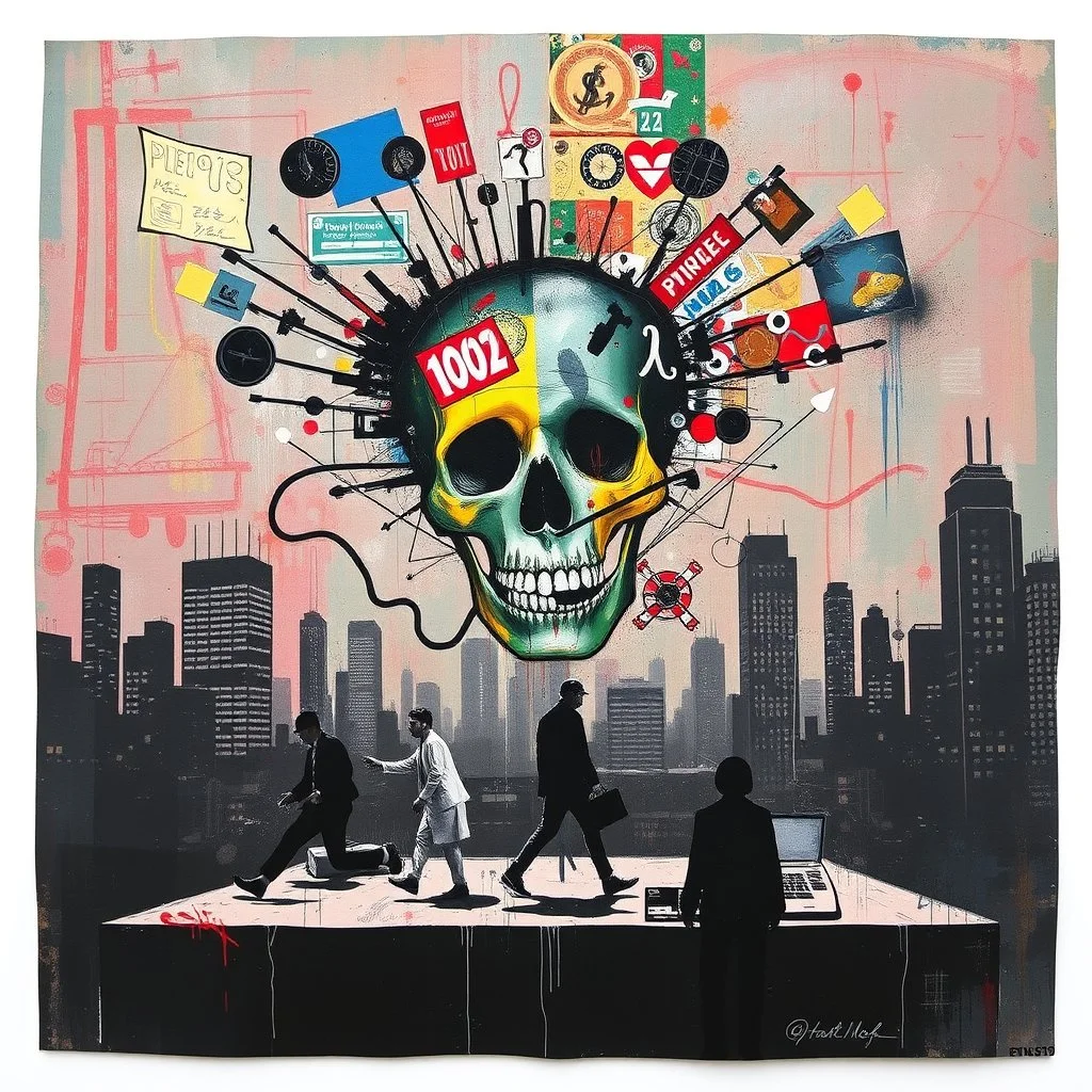 this isnt a game this is financial revolution style of basquiat x pollock