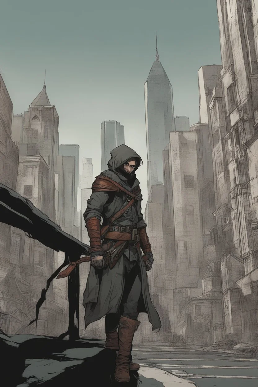 human rogue in a city