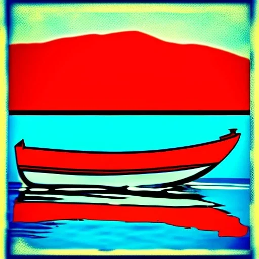 boat pop art