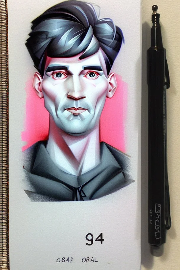 Create the cover of the book 1984 by Orwell. Soft colors. Sketch on papee