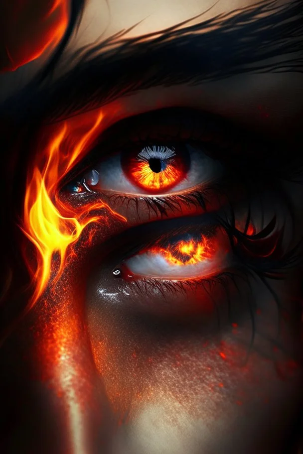 fiery eyes