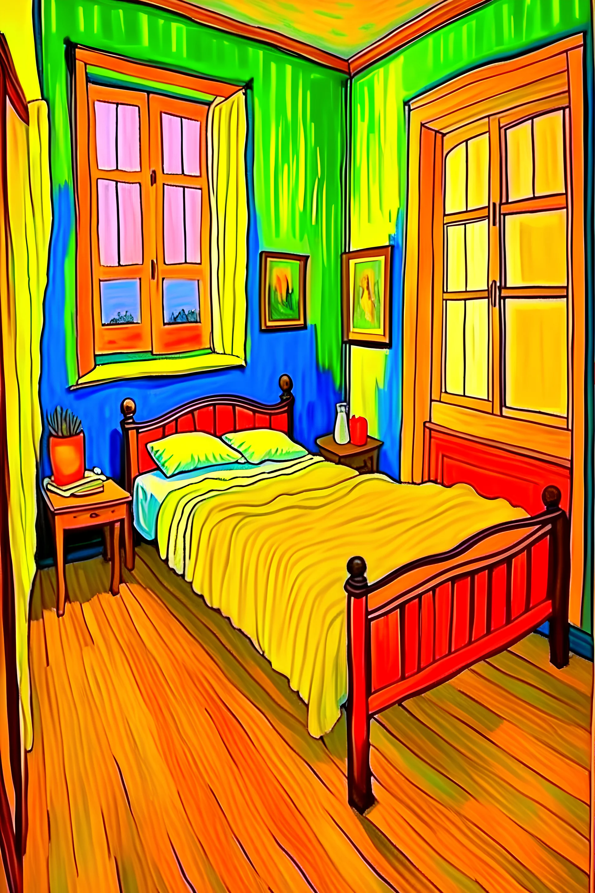 Painting Van Gogh, bedroom