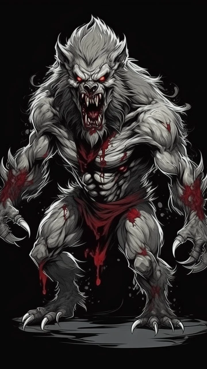 werewolf monster warrior blood