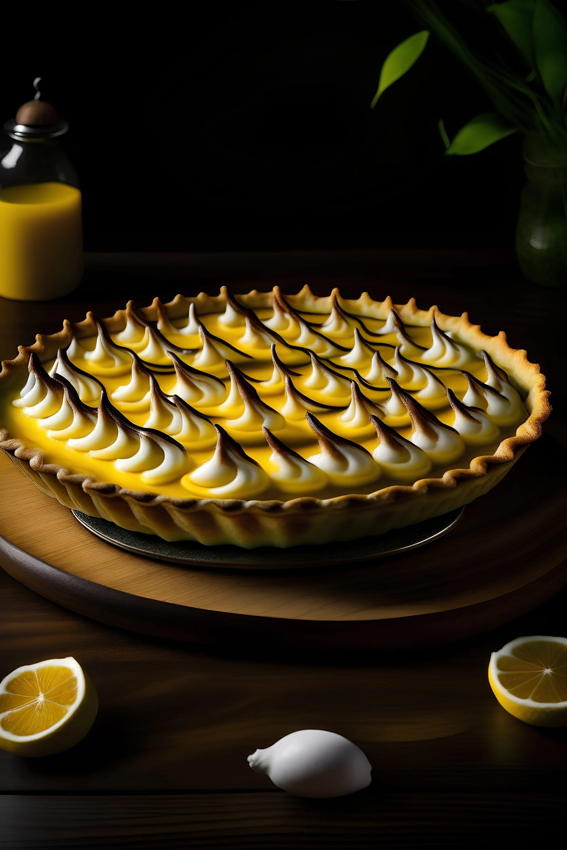 lemon meringue pie, upside down