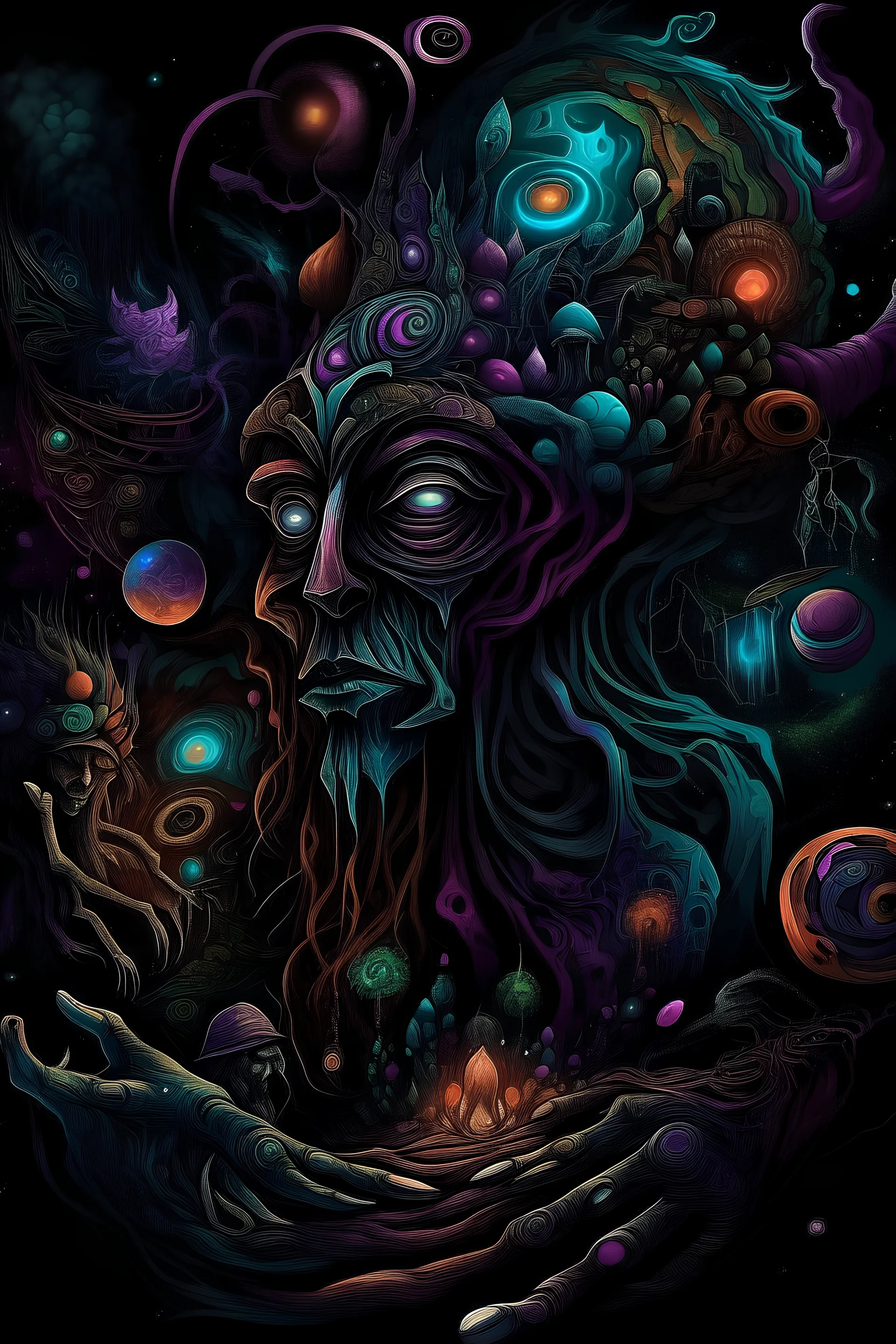 dark psytrance art