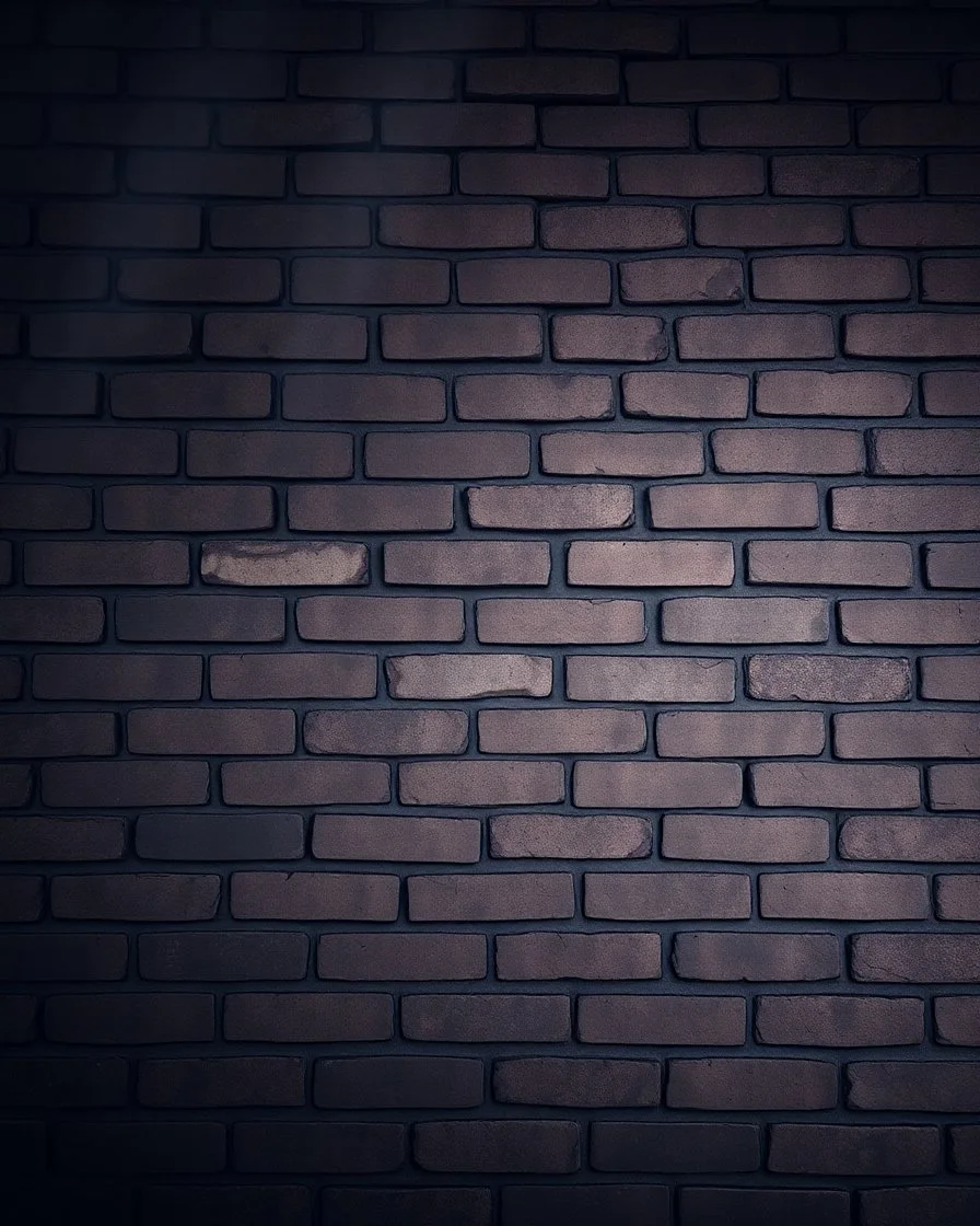 A brick wall with smoky color, black and dark brown