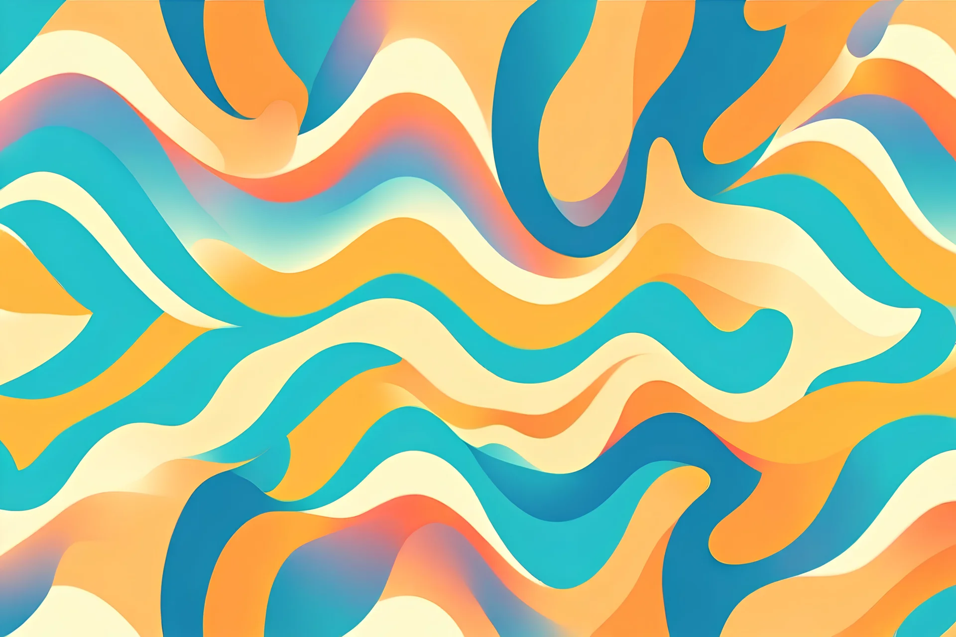 minimal clean thick wavey pattern in summer each has shade creating nice fresh colour gradients pattern design