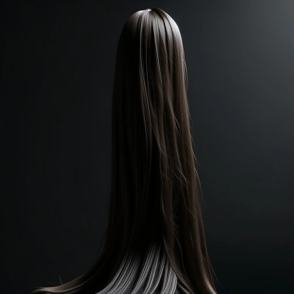 simple sculpted long hair