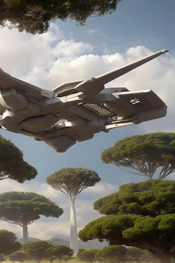 a group of [school kids] see a saucer shaped uap::25 flying over tall pine trees, year is 1966 in color, concept art, by Asaf Hanuka, by Weta Digital, Electric Colors, Screen Space Global Illumination, in a symbolic and meaningful style