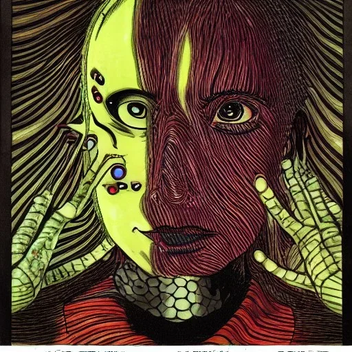 psychedelic lonely android junji ito