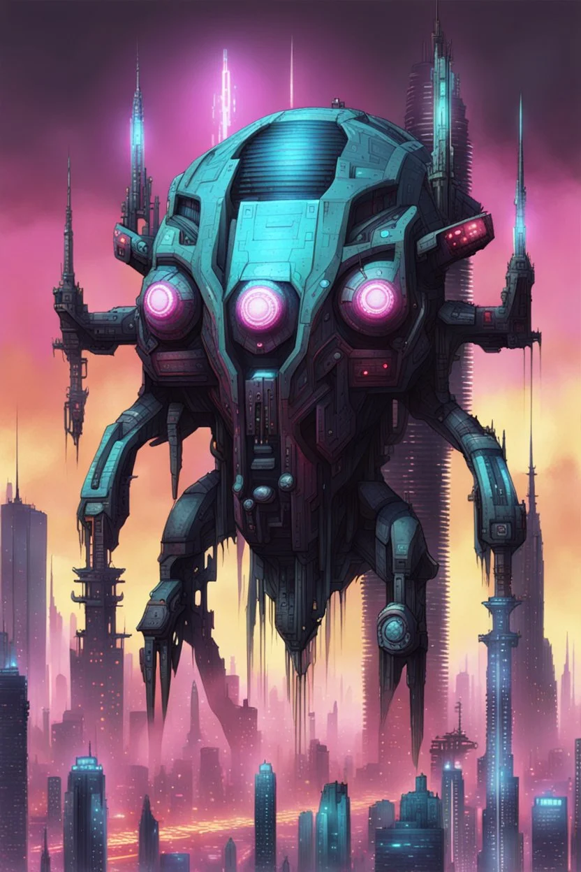 cities of the future cyberpunk end monster