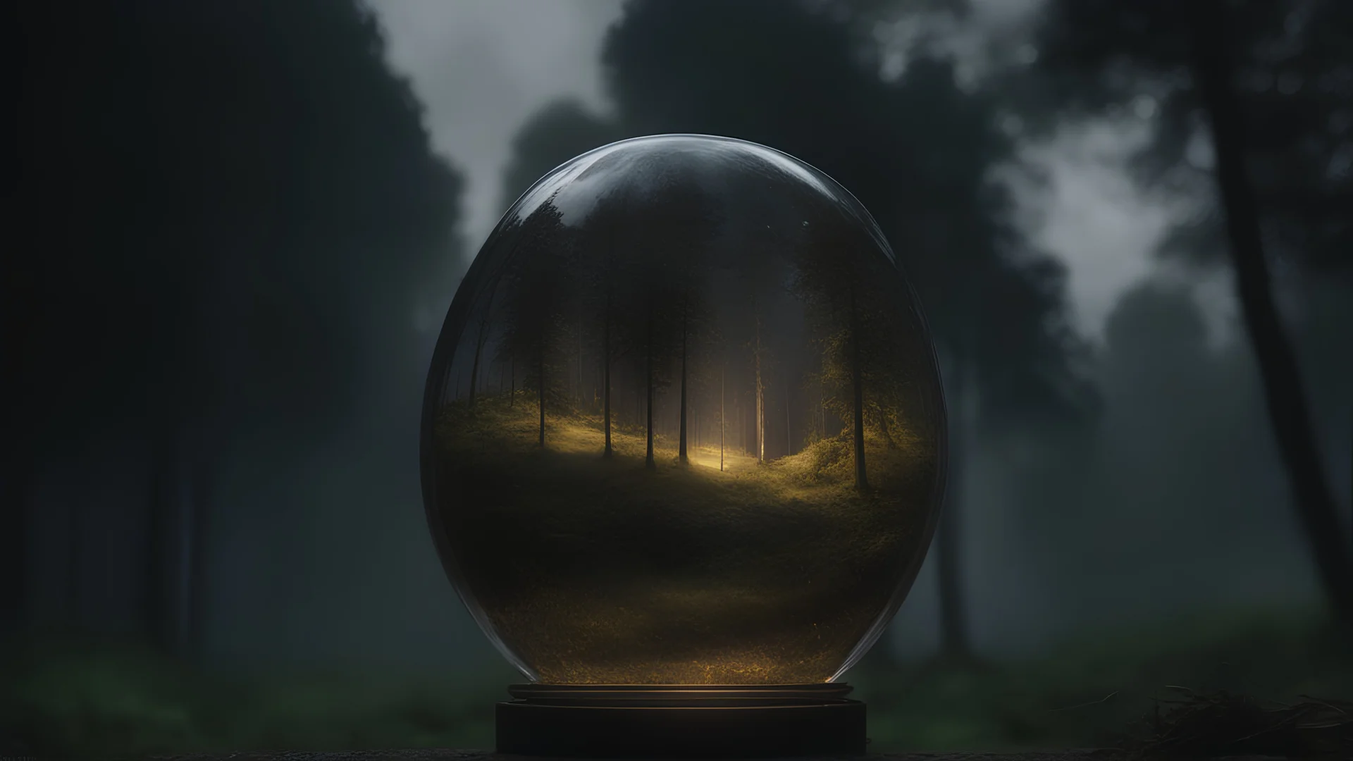 Photoreal magnificent dark night, meadows and a forest, as seen through a glass, neon vibes, by lee jeffries, otherworldly setting, in the style of fantasy movies, photorealistic, bokeh masterpiece smooth shading, ultra detailed, high resolution, cinematic, unreal 6, subtle shadows, octane render, 8k, cinema 4d, HDR, dust effect, vivid colors