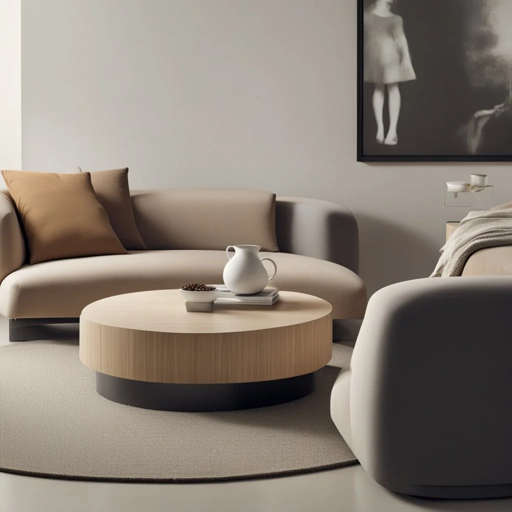 Modern “small” circular coffee table design