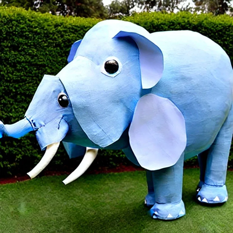 Paper mache elephant