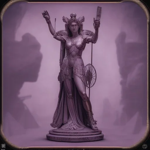 a greek marmor statue of athena, steam punk, scary, horror, realistic, made in octane, cinematic, movie, CGI, ultra-realistic, extremely detailed octane rendering, 8K, VRAY Super Real ar 2:3, dof photorealistic futuristic 50mm lens hard lighting dark gray tintype photograph, realistic lighting, sephia colors